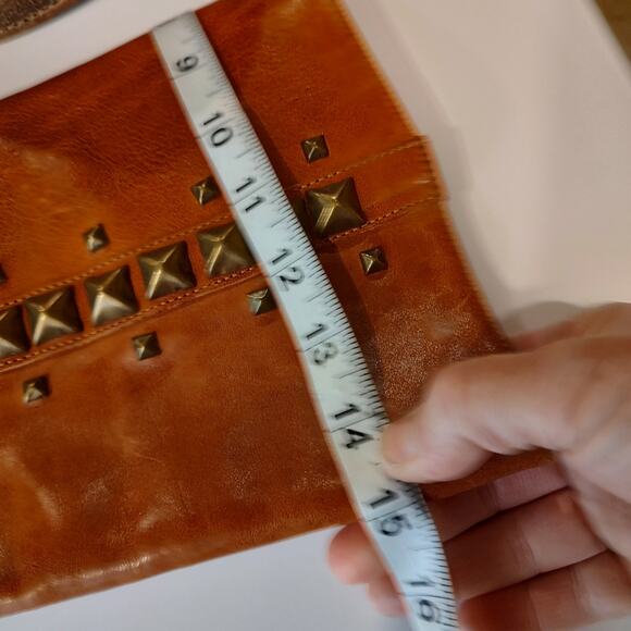 Free Lance Studded Brown/Tan Leather Boots Size 38 - Picture 11 of 15